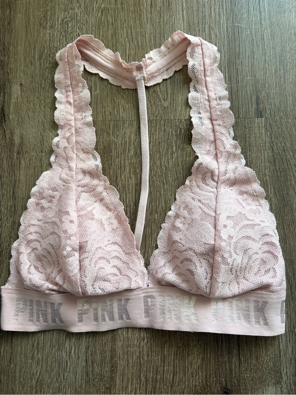 Lace Bralette in Pale Pink